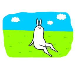 rabbit with beautiful legs sticker #202885