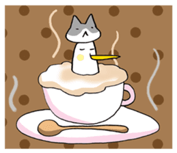 A Seagull wearing a Cat's mask sticker #203067