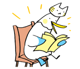 A Seagull wearing a Cat's mask sticker #203075