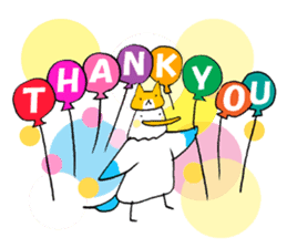 A Seagull wearing a Cat's mask sticker #203076