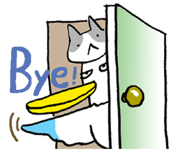 A Seagull wearing a Cat's mask sticker #203083