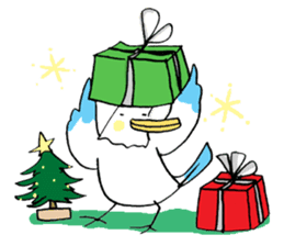 A Seagull wearing a Cat's mask sticker #203086