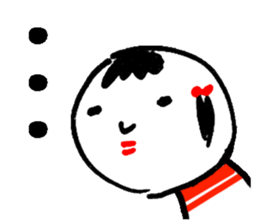 Lovely KOKESHI sticker #203257
