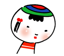 Lovely KOKESHI sticker #203259