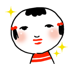 Lovely KOKESHI sticker #203265