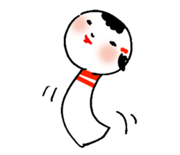 Lovely KOKESHI sticker #203277