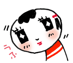 Lovely KOKESHI sticker #203290