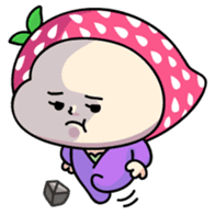 Hood of strawberry sticker #203778