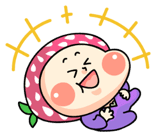 Hood of strawberry sticker #203779