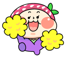 Hood of strawberry sticker #203783