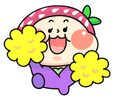 Hood of strawberry sticker #203783