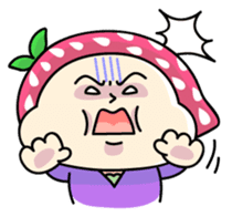 Hood of strawberry sticker #203785