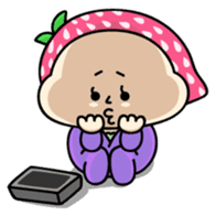 Hood of strawberry sticker #203786