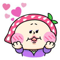 Hood of strawberry sticker #203788