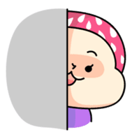 Hood of strawberry sticker #203789