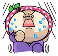 Hood of strawberry sticker #203792