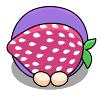 Hood of strawberry sticker #203795