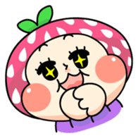 Hood of strawberry sticker #203797