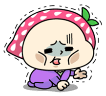 Hood of strawberry sticker #203802