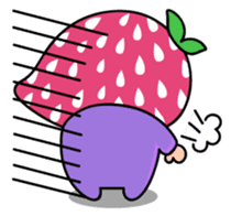 Hood of strawberry sticker #203804