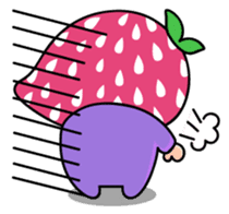 Hood of strawberry sticker #203804
