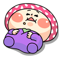 Hood of strawberry sticker #203807