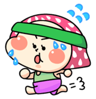 Hood of strawberry sticker #203808