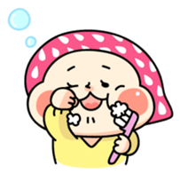 Hood of strawberry sticker #203811