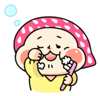 Hood of strawberry sticker #203811