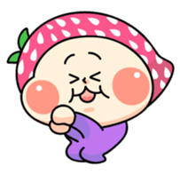 Hood of strawberry sticker #203815