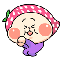 Hood of strawberry sticker #203815