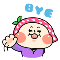 Hood of strawberry sticker #203816