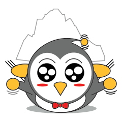 LUCKY : Happy Penguin.