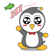 LUCKY : Happy Penguin. sticker #203817