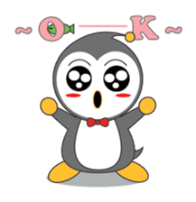 LUCKY : Happy Penguin. sticker #203818