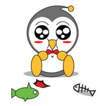 LUCKY : Happy Penguin. sticker #203820