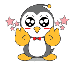LUCKY : Happy Penguin. sticker #203831