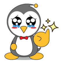 LUCKY : Happy Penguin. sticker #203832