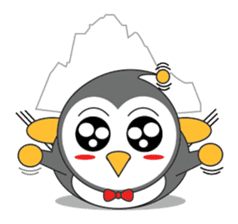 LUCKY : Happy Penguin. sticker #203833
