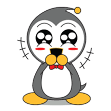 LUCKY : Happy Penguin. sticker #203842