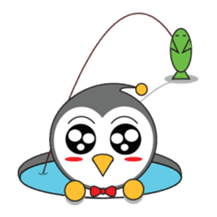 LUCKY : Happy Penguin. sticker #203851