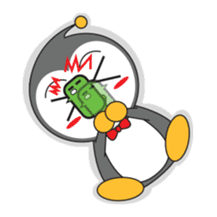 LUCKY : Happy Penguin. sticker #203854