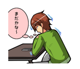 Even I'm working hard! sticker #204538