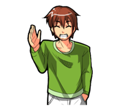 Even I'm working hard! sticker #204544