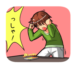 Even I'm working hard! sticker #204547