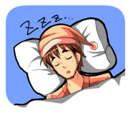 Even I'm working hard! sticker #204559