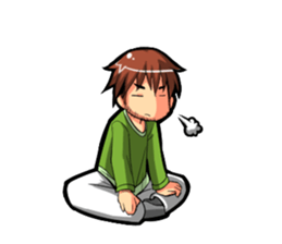 Even I'm working hard! sticker #204560