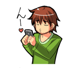 Even I'm working hard! sticker #204562