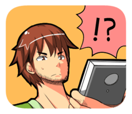 Even I'm working hard! sticker #204563