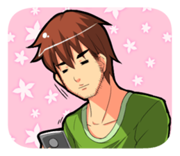 Even I'm working hard! sticker #204566